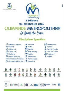 3^ Edizione Olimpiade Metropolitana per la Città metropolitana di Bari